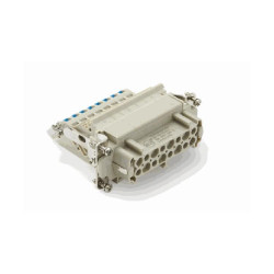 Insert HE, Quick Connection à ressort, femelle, 16 pin, 16A, Polycarbonate, 16B|32B 